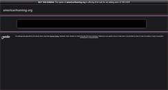 Desktop Screenshot of americanhoming.org