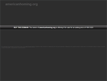 Tablet Screenshot of americanhoming.org